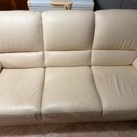 DIVANO VERA PELLE 3 POSTI