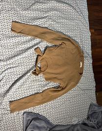 Maglietta a maniche lunghe beige di Pull&Bear