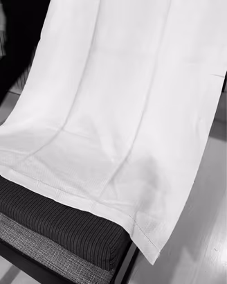 Asciugamano da bagno bianco in cotone 900x550 mm