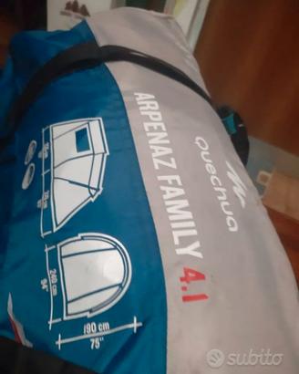 tenda Arpenaz 6 posti con materasso e pompa
