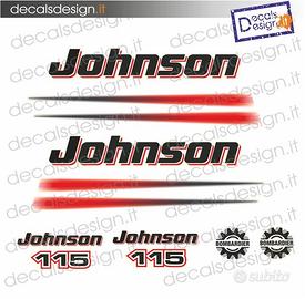 kit di adesivi per motore johnson 115 cv
