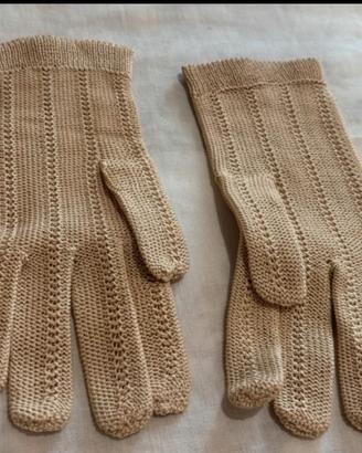 Eleganti Guanti Vintage in Maglia/Uncinetto Color 