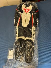 Tuta moto pista pelle Grobnik  Dainese tagl 48