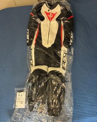 Tuta moto pista pelle Grobnik  Dainese tagl 48