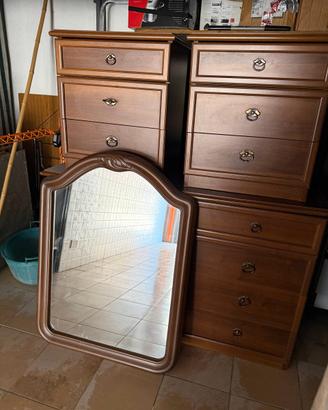 Set completo camera da letto in legno