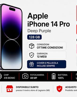Apple iPhone 14 Pro Deep Purple 128 GB