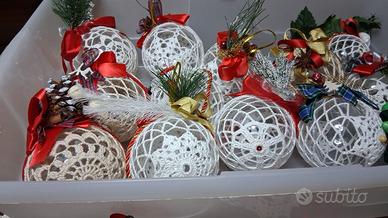ADDOBBI E PALLINE ALBERO NATALE UNCINETTO