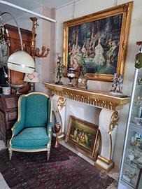 cornice da camino del 600