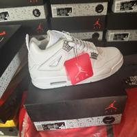 Jordan 4 pure money white silver