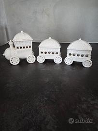 Trenino in ceramica 