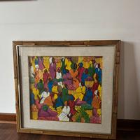 Quadro decorativo etnico multicolore