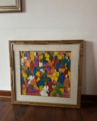 Quadro decorativo etnico multicolore
