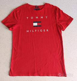 Tshirt rossa Tommy Hilfiger anni 14
