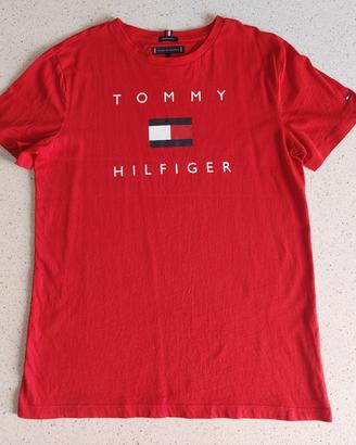 Tshirt rossa Tommy Hilfiger anni 14