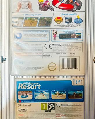 Wii Mario kart e Mario Sport ORIGINALI
