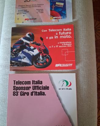 n 3 folder completi di schede telefoniche nuove 