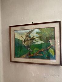 Quadro vintage dipinto a mano