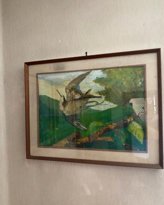 Quadro vintage dipinto a mano