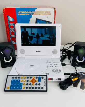 Lettore DVD Portatile Audiola Schermo 7 con casse