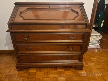 Vintage, scrittoio ribalta in legno