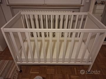 Lettino neonato Sundvik Ikea 60x120 e materasso