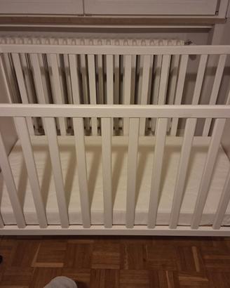Lettino neonato Sundvik Ikea 60x120 e materasso