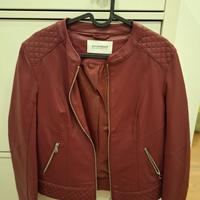 Giacca Promod – Ecopelle Bordeaux | Dettagli Trapu