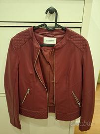 Giacca Promod – Ecopelle Bordeaux | Dettagli Trapu