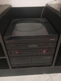 Stereo casse giradischi,cassette e mobile perfetto