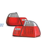 FANALI BMW E46 01-05 LED ROSSO CROMATO LOOK M3