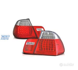 FANALI BMW E46 01-05 LED ROSSO CROMATO LOOK M3