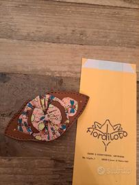 fermaglio cuoio Naj oleari NUOVO