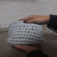 clutch azzurro polvere