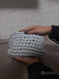clutch azzurro polvere