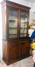 Antica libreria a due corpi fine '800 inizio '900