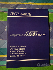 Libro ducati 851 manuale officina 89 90 nuovo