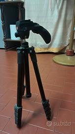 Treppiede Manfrotto Compact Action (Nero) – Testa 