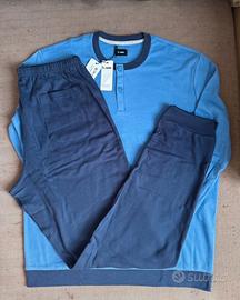 Pigiama uomo tg 52 campanula/blu