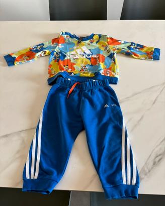 Completi tuta bimbo 9-12 mesi marchio ADIDAS