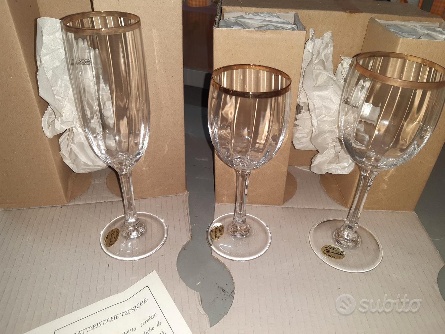 Set Di 6 Calici Da Vino Linea Etna - Vetro Cristallo, Lavabile In Lavastoviglie - Eleganti E Moderni - Foto 7