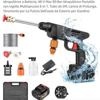 Idropulitrice portatile 48 V Max 90 Bar