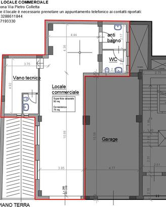 LOCALE COMMERCIALE di 76mq