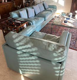 Divano Poltrona Frau in pelle- 3 posti + poltrona