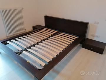 Letto+comodini+como'
