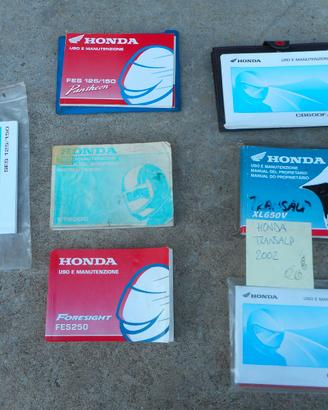 Libretto uso manutenzione honda XL e vari modelli
