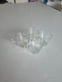 tazzine caffè vetro 4 pz