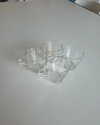 tazzine caffè vetro 4 pz