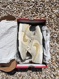 nike dunk low 38 sea glass/buff gold-pale ivory