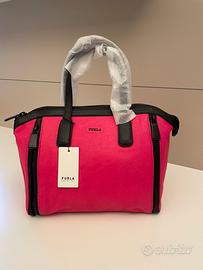 Borsa tote bag Furla in vitello stampa lucertolina
