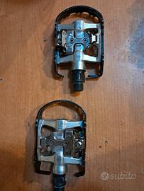 pedali  bici per scarpette half clipess SPD 